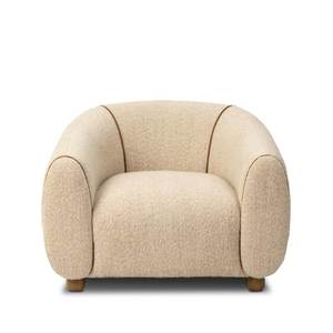 Fauteuil d'appoint moderne rembourré, fauteuil de salon capitonné, siège de détente en tissu doux pour salon et hôtel - Product Image 2