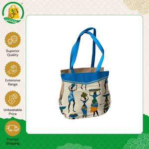Vente en gros de sacs fourre-tout en jute personnalisés de haute qualité, imprimés, écologiques, fabriqués en Inde, sacs en jute promotionnels - Product Image 5