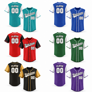เสื้อเบสบอลทีมสั่งทำพิเศษ แบบติดกระดุมเต็มตัว สำหรับผู้ชายและเยาวชน ชุดยูนิฟอร์มสโมสร ปักชื่อและหมายเลขได้ตามต้องการ ผลิตแบบซับลิเมชั่น ขายส่งจากโรงงาน - Product Image 2