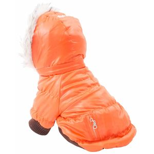 Cappotto Parka Metallico alla Moda per Animali Domestici, Abbigliamento Elegante per Animali - Product Image 3