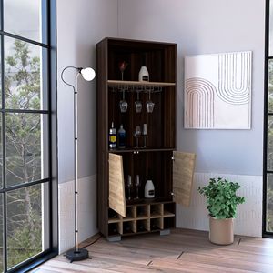 Nassau angolo Bar doppia porta armadio con dieci Built-In portabottiglie due ripiani e un ripiano interno - Product Image 3