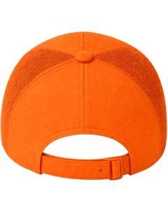 Gorra deportiva de malla naranja para hombre, transpirable, ligera, ajustable, para correr, entrenar, béisbol, para uso en exteriores. - Product Image 3