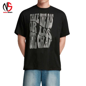 T-shirts pour hommes à strass, best-sellers, nouveau style, 100% coton, faible MOQ chez NURAK's T-Shirts en 2026 - Product Image 1