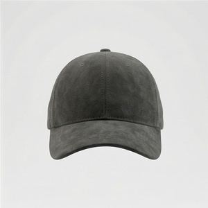 หมวกเบสบอลสีเทาชาร์โคล ผ้าหนังกลับเนื้อสัมผัสพิเศษ ปรับขนาดได้ คุณภาพพรีเมียม เหมาะสำหรับกิจกรรมกลางแจ้งและใช้ในชีวิตประจำวัน ดีไซน์ทันสมัย - Product Image 1