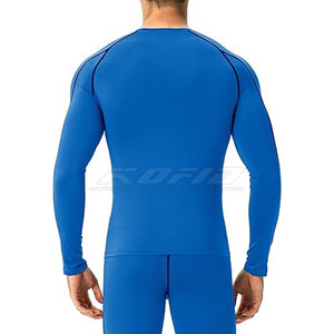 Dynamic <b>Men</b> Compression Shirt Long Sleeve <b>Stretch</b> Fitness Gym Running Athletic Base Layer Clothing - Product Image 3