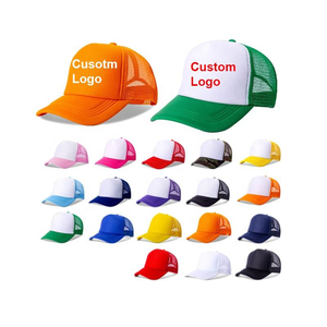 Wholesale in Stock Drop Shopping Fashion Popular Colorful Summer Foam Baseball <b>Cap</b> Custom Print <b>Blank</b> Trucker Hats Mesh - Product Image 1