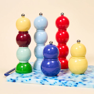 ชุดเครื่องบดพริกไทยและเกลือแบบเคลือบเงาใหม่ คอลเลคชั่น OEM/ODM ปรับแต่งสีและดีไซน์ได้ ผลิตในเวียดนาม ขายส่ง - Product Image 6