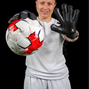 Nouveaux gants d'entraînement de gardien de but de football professionnels, paume en cuir, adhérence totale, antidérapants, pour hommes et jeunes. - Product Image 5