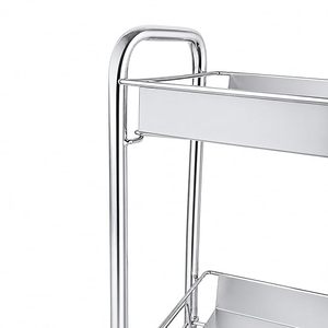 Estante de Cocina de Acero Inoxidable de 2 Niveles, Estante Metálico Vertical, Organizador de Almacenamiento Resistente al Óxido - Product Image 3