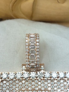 Colgante de Diamantes con Inicial Personalizada JJ en Oro Rosa, Colgante de Nombre Estilo Hip Hop con Diamantes, para Hombre y Mujer, Joyería Elegante - Product Image 2