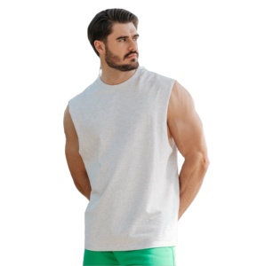 Chaleco de Entrenamiento Personalizado con Logotipo OEM, Elástico en 4 Direcciones, Ligero, de Secado Rápido, Transpirable y Ecológico para Hombre, de Poliéster/Algodón para Gimnasio - Product Image 1