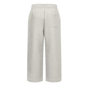 Pantalon de jogging ample pour homme de qualité supérieure, taille mi-haute avec cordon de serrage, en polyester et coton, gris décontracté - Product Image 2