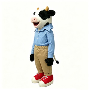 Juguete de simulación para niños, muñeco de peluche de vaca de granja, marioneta de mano interactiva, marioneta para contar historias a niños pequeños - Product Image 2