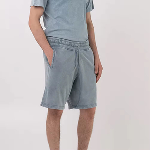 กางเกงขาสั้นสไตล์ใหม่แบบฟอกสี คุณภาพดีที่สุด กางเกงขาสั้นแบบฟอกสีสั่งทำพิเศษ ผลิตในปากีสถาน รับผลิตแบบ OEM กางเกงขาสั้นแบบฟอกสี - Product Image 5