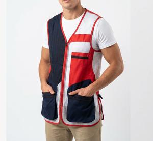 Gilet de tir en maille polyester léger et respirant personnalisé pour hommes, gilet de chasse professionnel avec logo personnalisé - Product Image 1