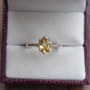Citrine <b>Ring</b> S925 Sterling <b>Silver</b> Gemstone Jewelry Elegant Yellow Stone <b>Ring</b> For Women Fine <b>Statement</b> Jewelry - Product Image 2