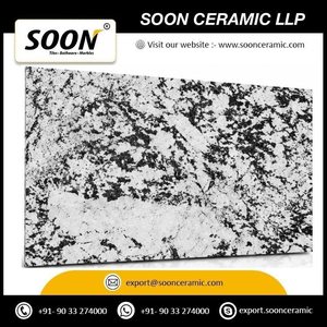 Mármol Calcita Pulido ALPINE WHITE-1 Ecológico con Vetas Negras, Blancas y Verdes, Gran Losa, Diseño 3D, para Pared de Sala de Estar Moderna - Product Image 6