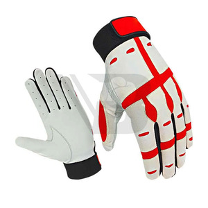 Guantes de Bateo de Cuero para Entrenamiento, Guantes Deportivos para Bateo de Cricket y Béisbol para Hombres y Niños - Product Image 1