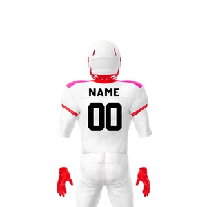 Uniforme de Fútbol Americano de Alta Calidad, Personalizado, Bicolor, 100% Poliéster, Tallas Grandes, Estilo Profesional, Manga Corta para Adultos - Product Image 5