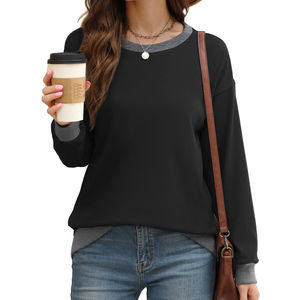 Sudadera de Mujer de Manga Larga, Cuello Redondo, Transpirable, Impermeable, Informal, de Verano, Tejida, Talla Grande, con MOQ Bajo - Product Image 5