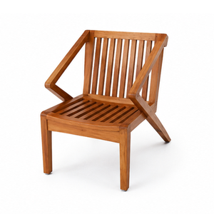 Silla de Comedor Moderna de Madera de Teca Sólida para Exteriores, Silla de Jardín de Lujo para Hotel, Villa, Resort, Fabricante de Muebles de Patio - Product Image 1