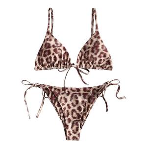 Bikini de Mujer de Alta Gama, Totalmente Estampado, para Uso en Verano, en Venta en Línea, Nueva Moda 2025, Conjunto de Bikini para Dama en Color Sólido - Product Image 3