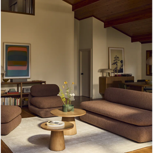 Linage Corporation Astraea, mesa de centro moderna hecha a mano de dos pisos, mesa de centro individual, almacenamiento, diseño extensible para la vida - Product Image 3