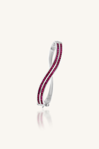 Brazalete de Zafiro Azul en Plata de Ley 92.5 KLSB-20468 - Product Image 4
