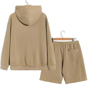 ชุดฮู้ดดี้ผู้ชายแบบใหม่ล่าสุด ชุดเซ็ตสองชิ้นผ้าฝ้ายสไตล์สตรีท กางเกงขาสั้นจ็อกเกอร์ ชุดลำลองฤดูร้อน ชุดสองชิ้นสำหรับผู้ชาย - Product Image 2