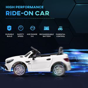 Auto Elettrica Bianca a Doppio Motore 12V per Bambini e Bambine con Telecomando per Genitori e Luci Musicali - Product Image 4