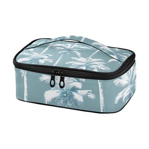 <b>Insulated</b> <b>Lunch</b> Bag for Women Men, Compact Thermal Cooler Tote with Zipper Mesh Pocket, Lightweight Reusable <b>Lunch</b> <b>Box</b> Bag - Product Image 1