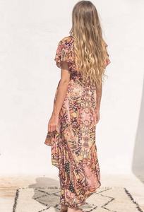 Robe en soie Vintage pour femmes, style bohème, Sari indien, styliste, 2020 - Product Image 3