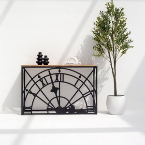 Mesa Consola de Madera Sierra Prime de Vandana, Diseño Moderno y Minimalista con Acentos de Madera Sólida - Product Image 3