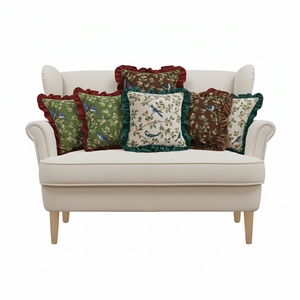 SOGA 6-Piece Enchanted <b>Garden</b> Floral Emerald Avian Oasis Christmas Holiday Pillowcase Set 45cm <b>Cushion</b> <b>Covers</b> - Product Image 2