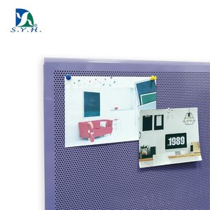 <b>Wall</b>-Mounted Purple Magnetic Peg Board for Office Supplies and Home Organization - Product Image 4