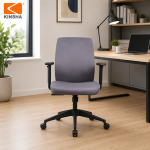 เก้าอี้สำนักงาน KINSHA รุ่น Ergonomic Executive ผ้าหุ้มพนักพิงแข็งแรง หมุนได้ พร้อมที่วางแขนปรับระดับได้ ดีไซน์ทันสมัยสำหรับใช้ในบ้านและสำนักงาน - Product Image 1