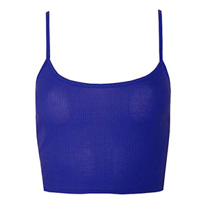 Women Knitted Solid Color Halter Neck Crop Tank <b>Top</b> Casual Style Green - Product Image 2