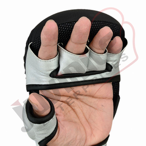 Nouveaux gants de sparring MMA de qualité supérieure, personnalisés, fabriqués en cuir de haute qualité, pour l'entraînement professionnel de boxe, avec paume ouverte - Product Image 2
