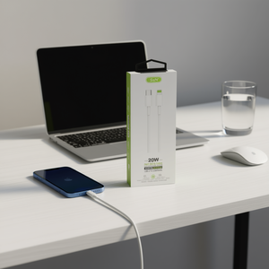 Cable USB C a Lightning de 1000 mm, 20 W, Carga Rápida y Sincronización de Datos para iPhone - Product Image 3