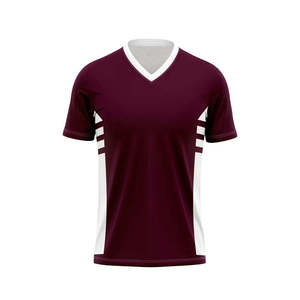 T-shirts de handball pour hommes en coton 100% avec logo imprimé par transfert thermique de haute qualité, col rond, séchage rapide, respirant, sport - Product Image 2