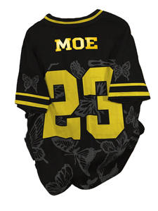 Camiseta de Fútbol Americano de Malla Personalizada de Secado Rápido, Cuello en V, Estampado de Mariposa por Sublimación, Ropa Deportiva de Gran Tamaño, Producción OEM - Product Image 3