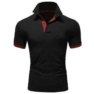 Polo de golf professionnel de haute qualité pour homme, coupe ajustée, broderie personnalisée, coton et polyester - Product Image 3