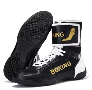 Calzado de boxeo para hombre, de caña alta, con cordones, parte superior de malla, suela de goma, para entrenamiento de combate, para gimnasio y ring. - Product Image 5
