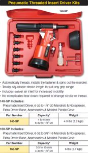 Kits de Herramientas Neumáticas para Insertar Roscas - Product Image 3