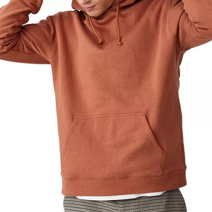 Sudadera con Capucha de Algodón Grueso para Hombre, con Logotipo Personalizado Impreso, de Alta Calidad, Talla Grande, para Invierno, Teñido Liso - Product Image 2
