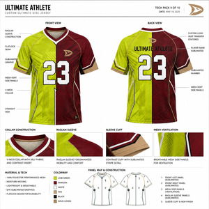 Maillot de sport unisexe personnalisé de qualité tournoi, sublimé, respirant, en maille, séchage rapide, anti-odeur, haute performance - Product Image 5
