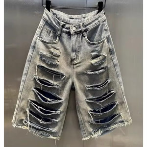 Shorts de Mezclilla Vintage para Hombre, Jeans Rectos de Estilo Vintage para el Verano - Product Image 2