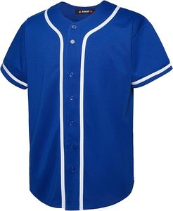 Maillot de football GenzGenji USA bleu foncé, col en V, en polyester durable, tissu de sport tricoté lourd pour joueur - Product Image 6