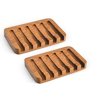 Natural Wood <b>Soap</b> <b>Dish</b> <b>Holder</b> Simplest Design Sustainable Eco-Friendly Bathroom Accessory At Reasonable Price - Product Image 2
