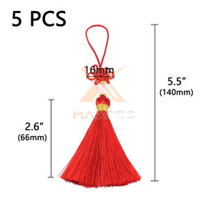 Venta en Línea de Borlas de Hilo de Poliéster/Nailon de Alta Calidad, Colores y Tamaños Personalizados, Venta al Por Mayor, Hechas a Medida - Product Image 2